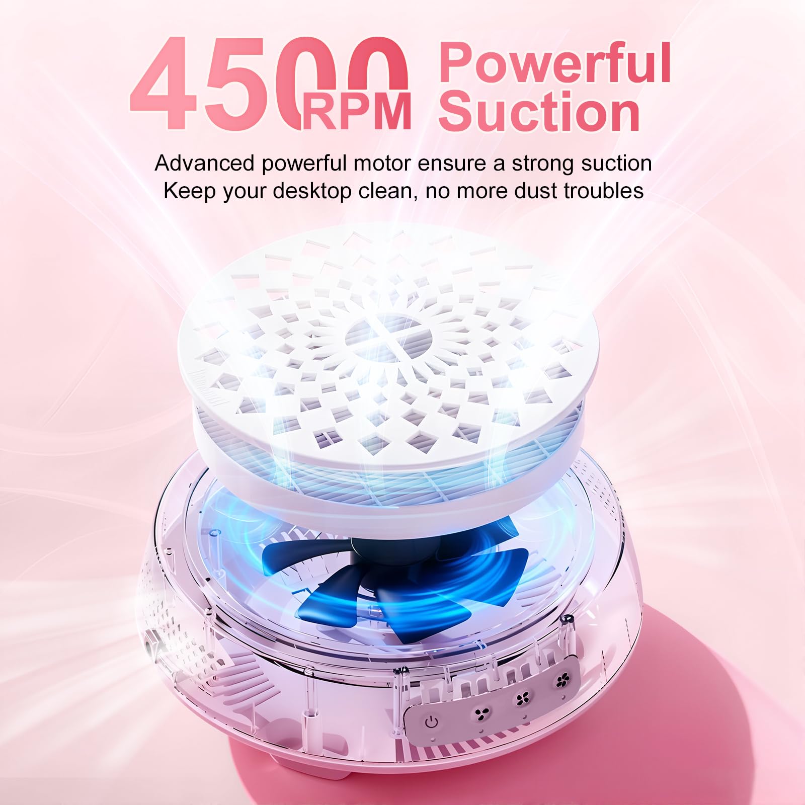 Motor potente y silencioso de Vivaxis para sesiones de manicura tranquilas.