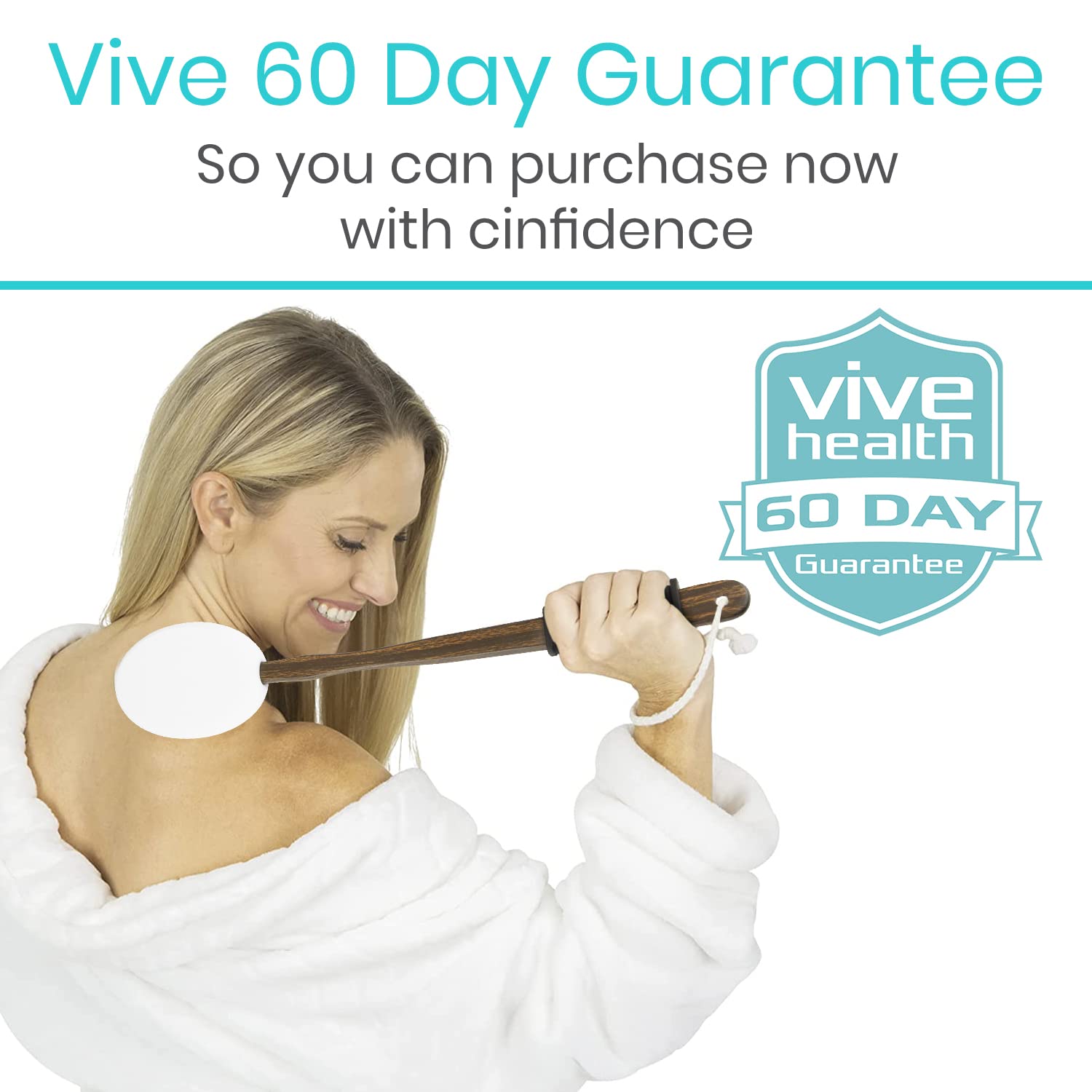 Vive duradero y resistente al agua para uso diario en ducha.