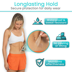 ViveCare: tira de silicona para cicatriz hipertrofia, flexible y se adapta al cuerpo.