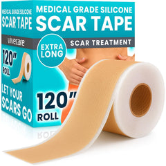ViveCare: tira de silicona para cicatriz postoperatoria, manejo suave para la piel sensible.