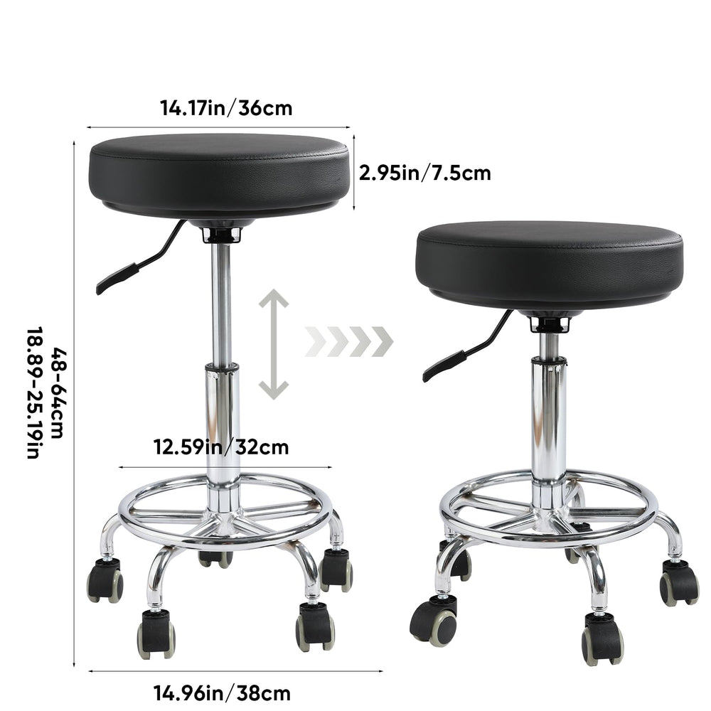 Ruedas silenciosas de uso profesional en la silla Viviange para entorno laboral.