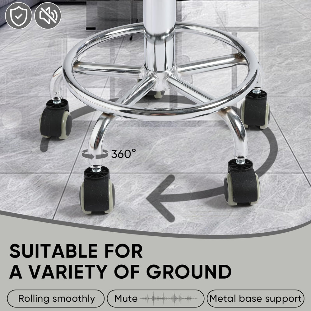 Ideal para salones y oficinas; ofrece apoyo cómodo para diversas profesiones.