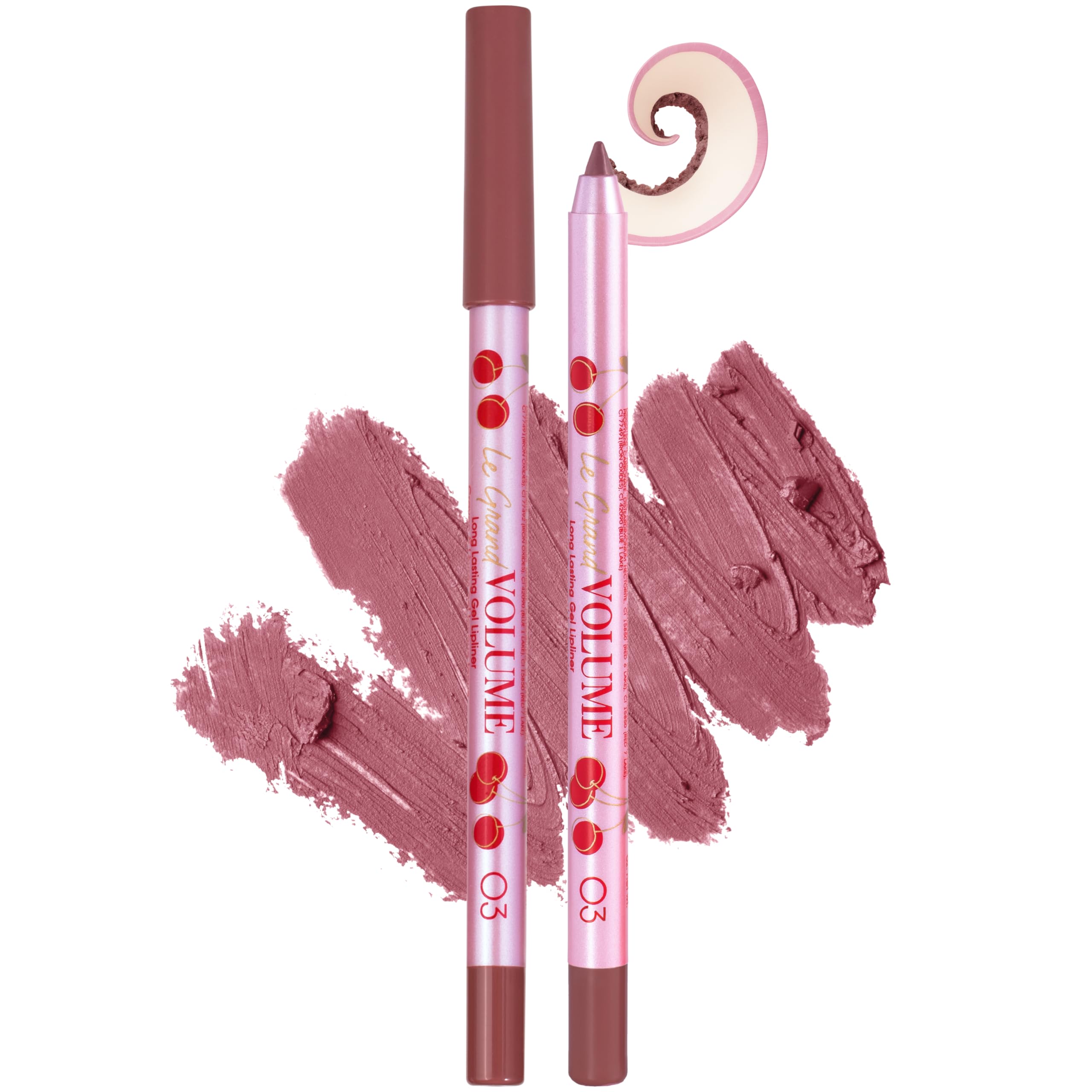 Lápiz Vivienne Sabó Gel Lipliner Le Grand Volume, aplicación cremosa para deslizamiento suave.