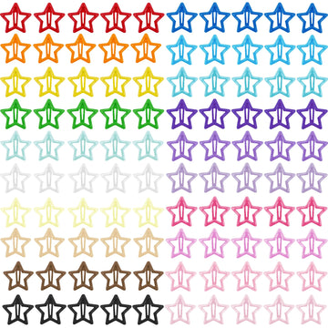 Pinzas estrella de metal VIBILIA, multicolor, fijación estable para peinados.