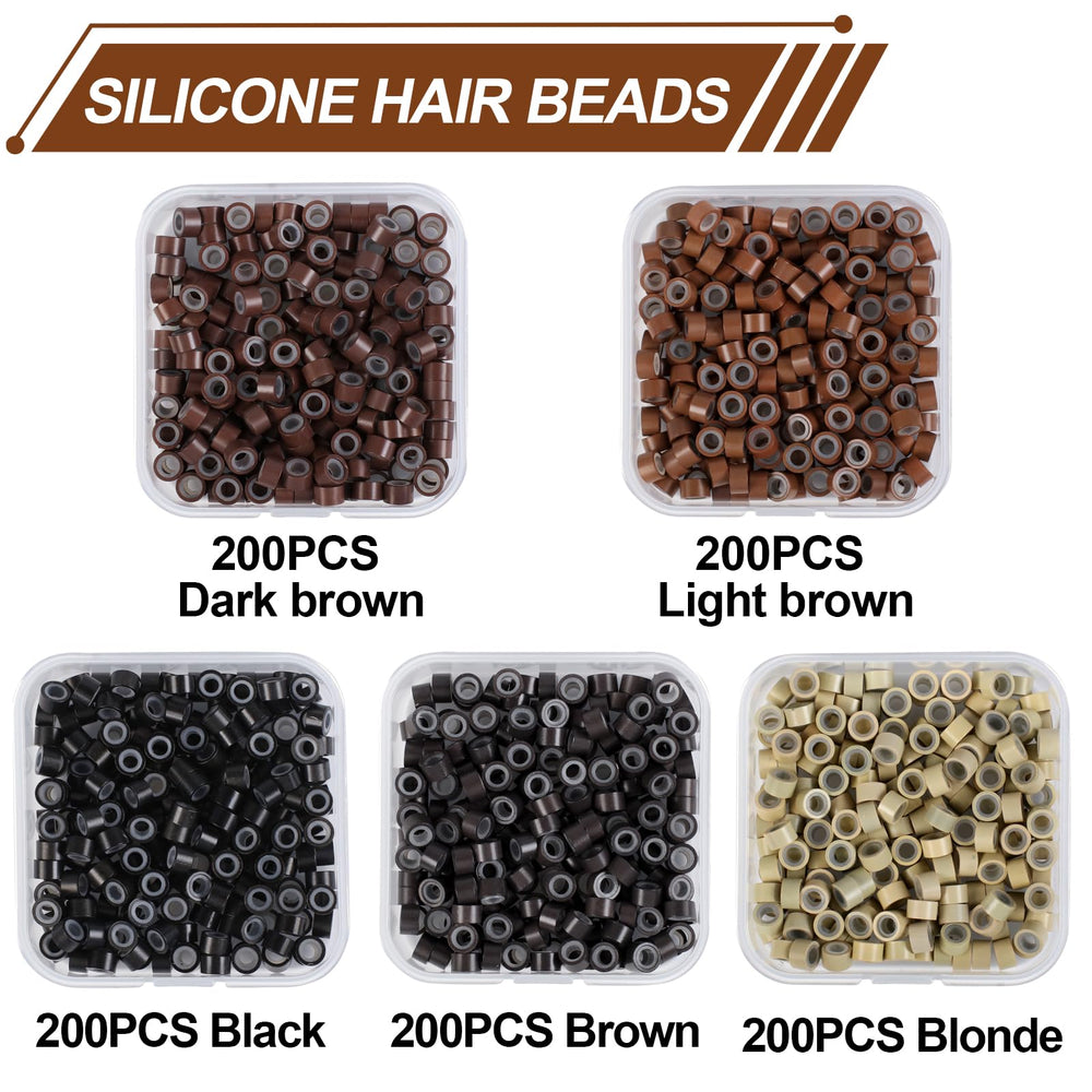 Paleta de 5 tonos para combinar con cabellos naturales.