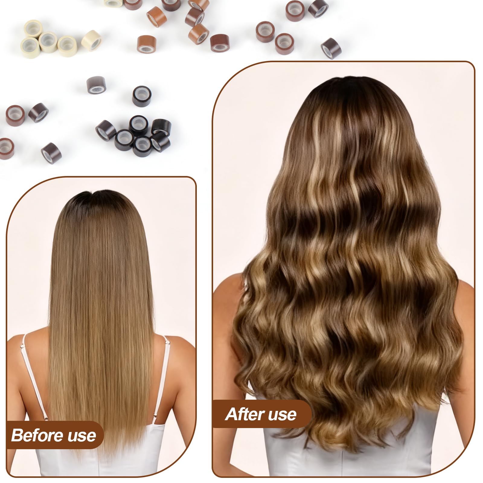 Kit de herramientas para extensiones con múltiples aplicaciones de estilismo.