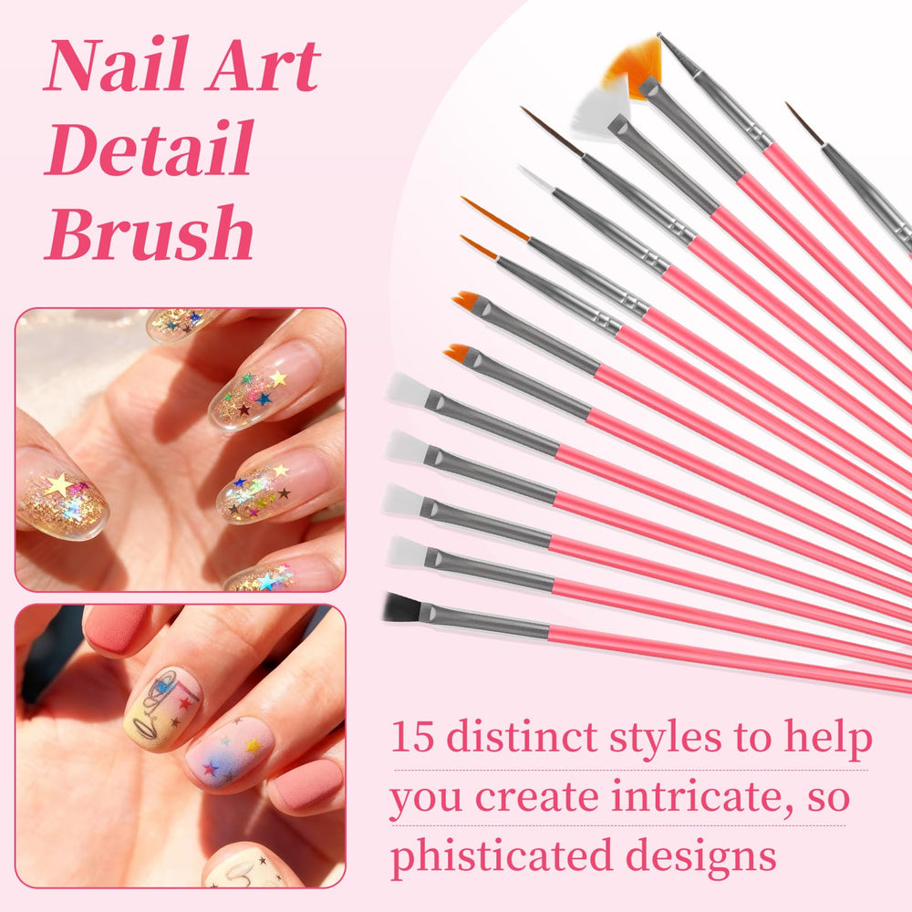 Puntas dobles Vivinin para detalles precisos en uñas