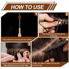 Uso discreto y natural para extensiones con acabado casi invisible.