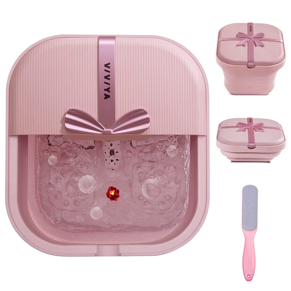 Bañera de pies VIVIYA plegable con calefacción para un masaje en casa.