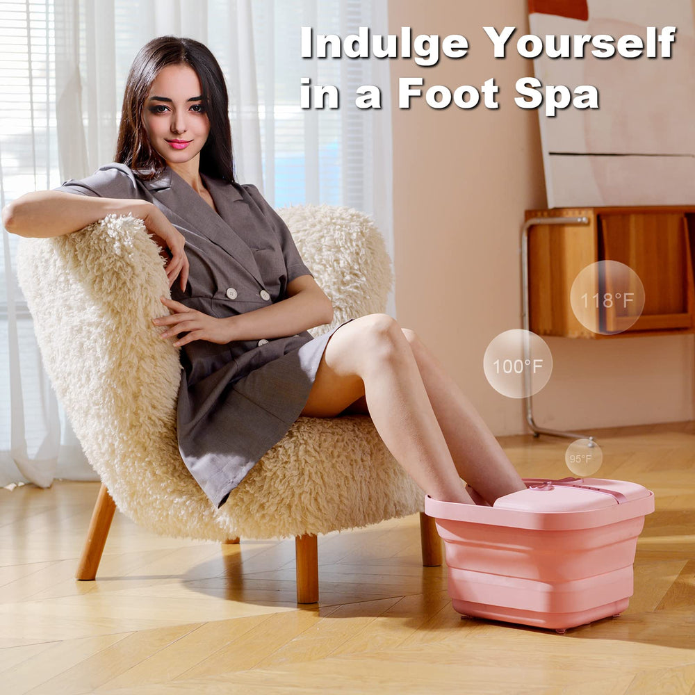 Spa de pies VIVIYA con ruedas y shiatsu para relajar músculos.