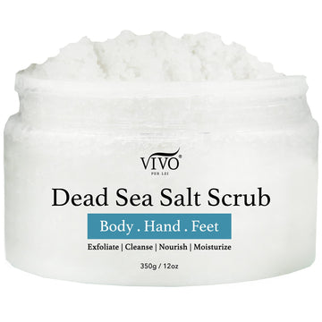 Vivo Per Lei exfoliante corporal con sal del Mar Muerto, refresca la piel.