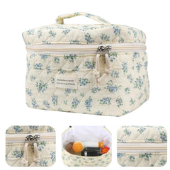 VIWIME neceser de viaje portátil estilo coquete floral para organizar cosméticos