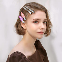 Pinzas de cabello con pico de pato y agujeros de metal Viywicz, ideal para fijar peinados.