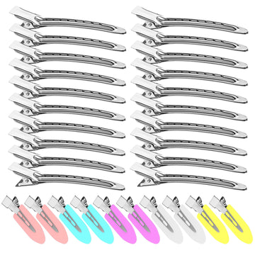 Pinzas cocodrilo de metal Viywicz, juego de 30, sujeción estable para peinados.
