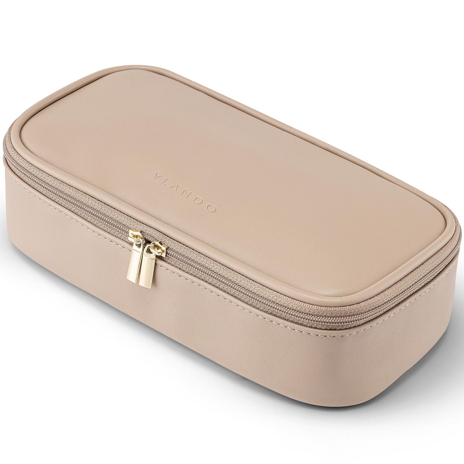 Vlando bolsa maquillaje de viaje, frente: organizada y fácil de usar.