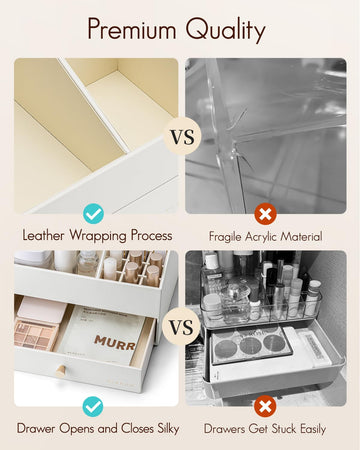 Vlando Organizador de maquillaje regalo perfecto, práctico y chic