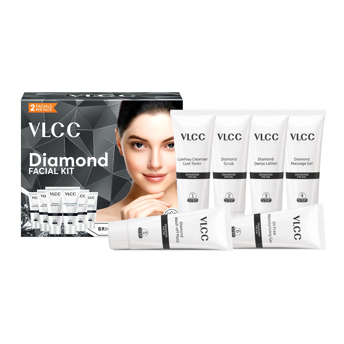 VLCC Diamond Facial Kit crema facial para hidratación diaria