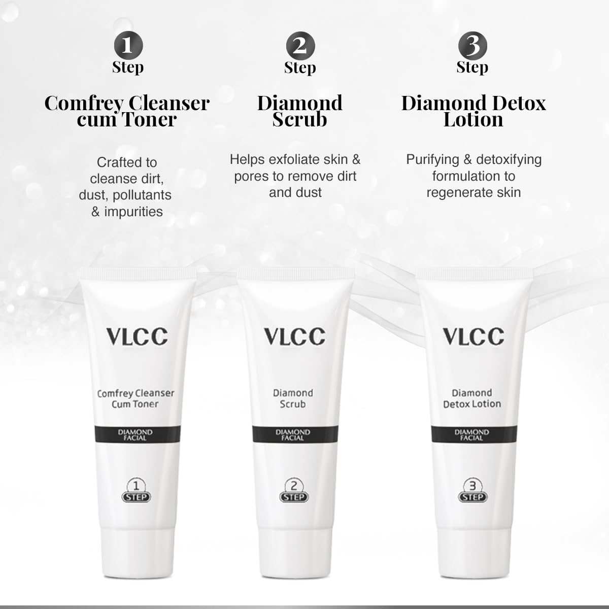 VLCC Diamond Facial Kit envase de 60 g para uso único