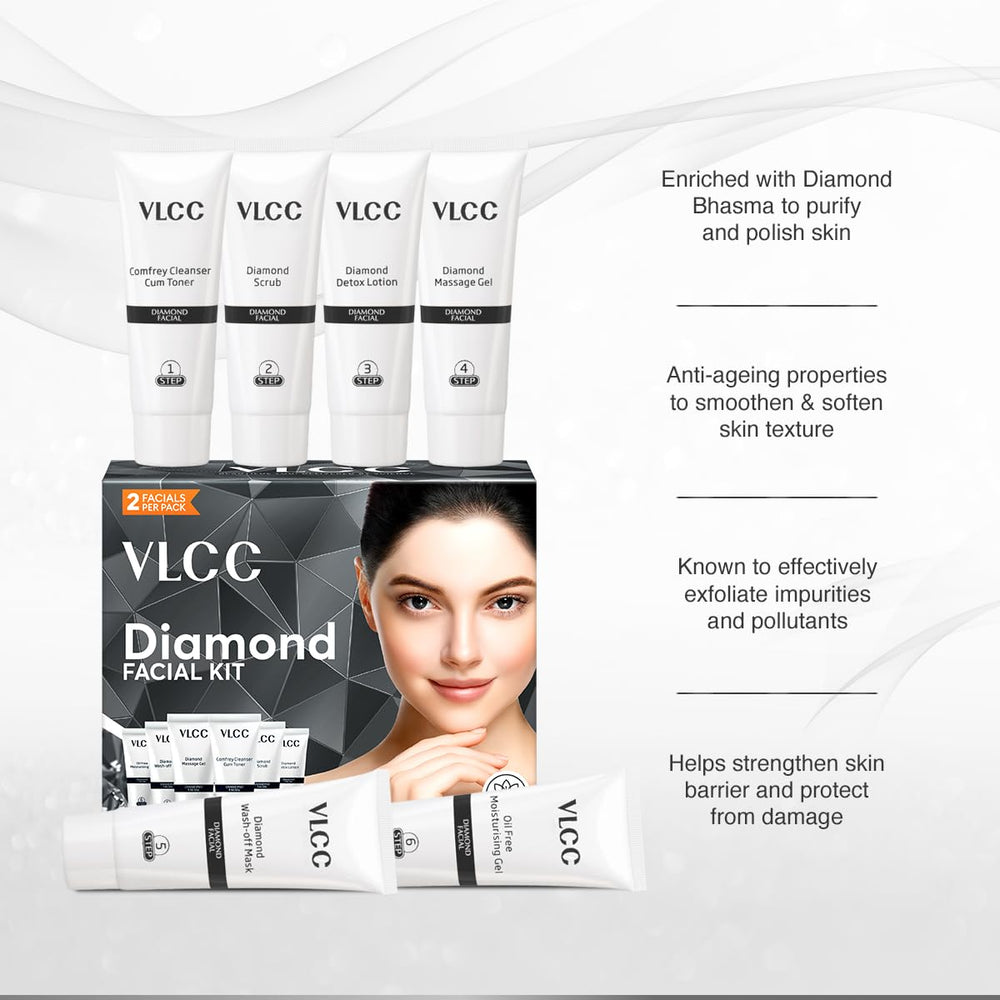 VLCC Diamond Facial Kit gel hidratante para brillo suave