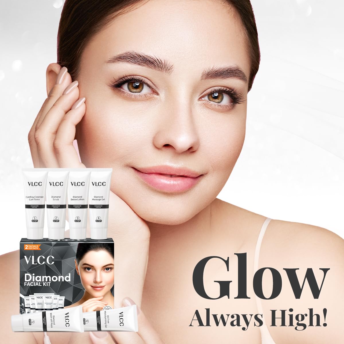 VLCC Diamond Facial Kit sistema de 6 pasos para cuidado diario
