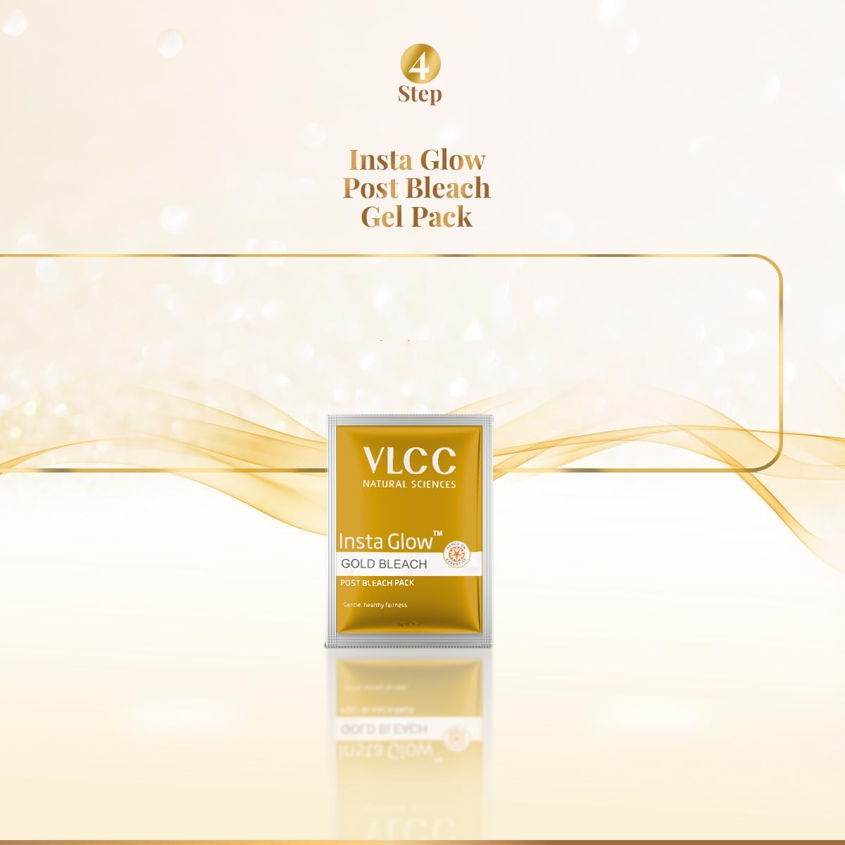 VLCC Insta Gold Bleach dosis medida para consistencia