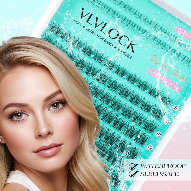 VLVLOCK pestañas cluster para un efecto natural y suave.