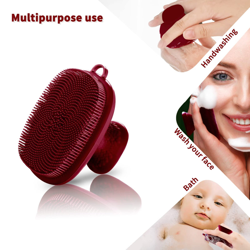 VWMYQ mango ergonómico para un agarre estable durante la limpieza facial.