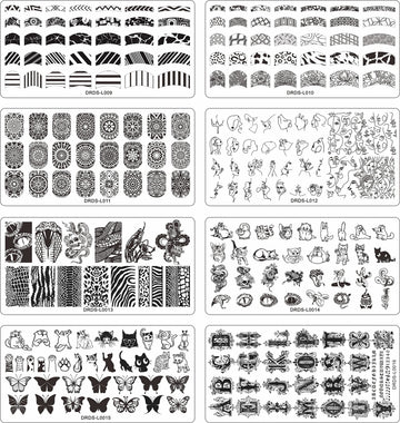 Placas VNC para uñas con animales, looks divertidos.