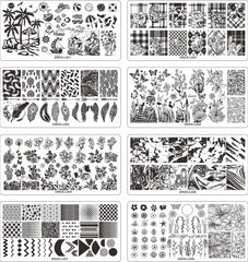 Placas VNC para uñas con flores, resultados definidos.