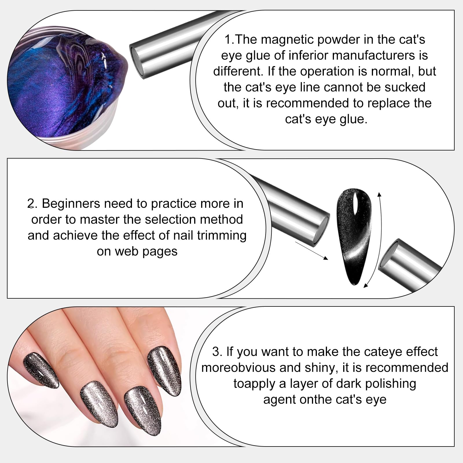 vnjaoi accesorio profesional de uñas, ideal para estudios y salones con diseños tridimensionales.