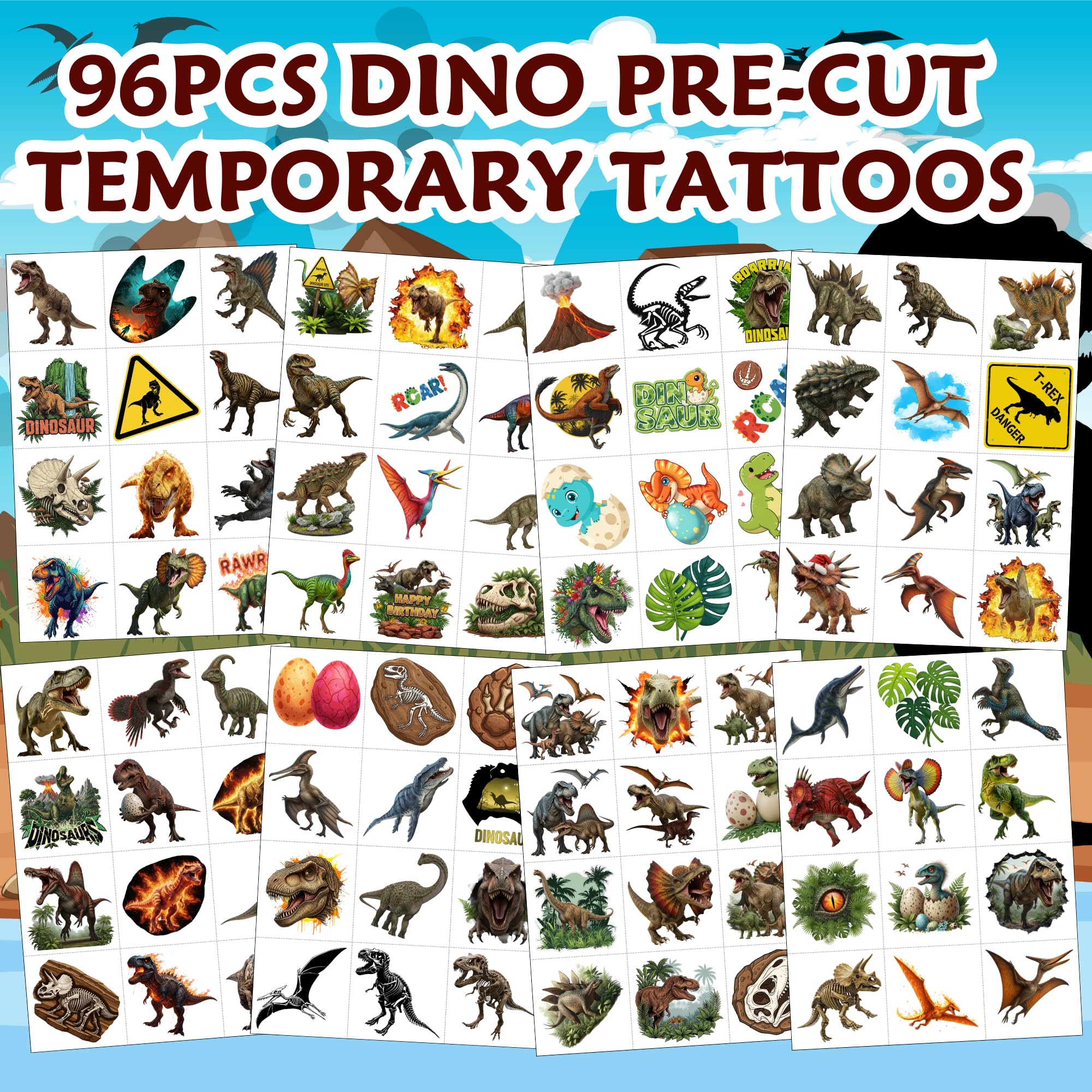 Braquiosaurio y estilos variados de VNXCRAFTIES para expresión creativa sin desorden.