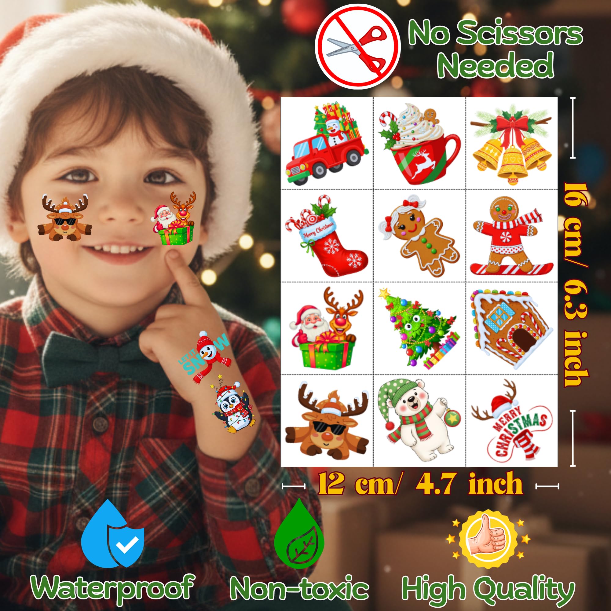 Set de 60 tatuajes VNXCRAFTIES para decoración y regalos.