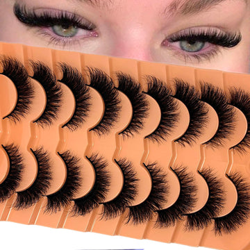 VOCOAK pestañas postizas con textura suave y 3D para look natural