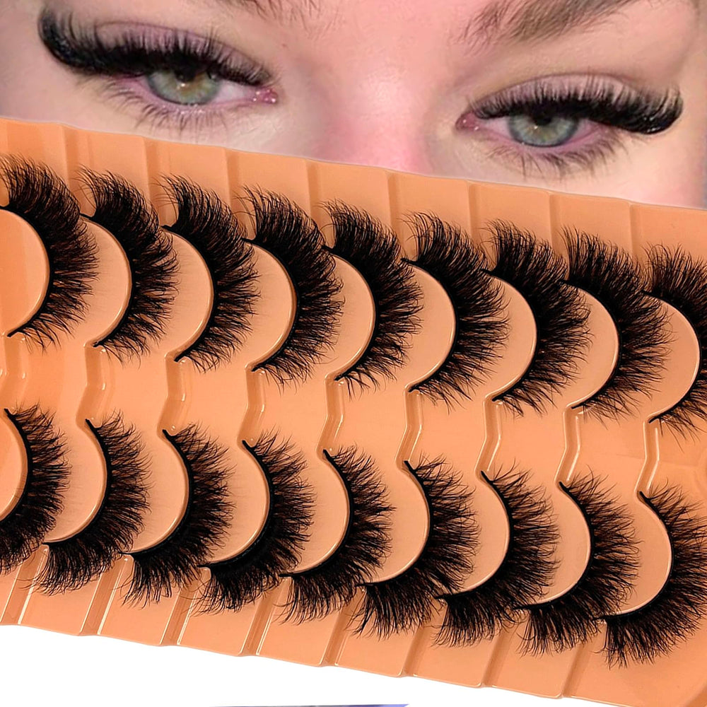 VOCOAK pestañas postizas con textura suave y 3D para look natural
