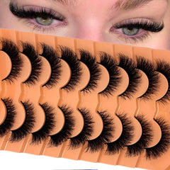 VOCOAK pestañas postizas con textura suave y 3D para look natural