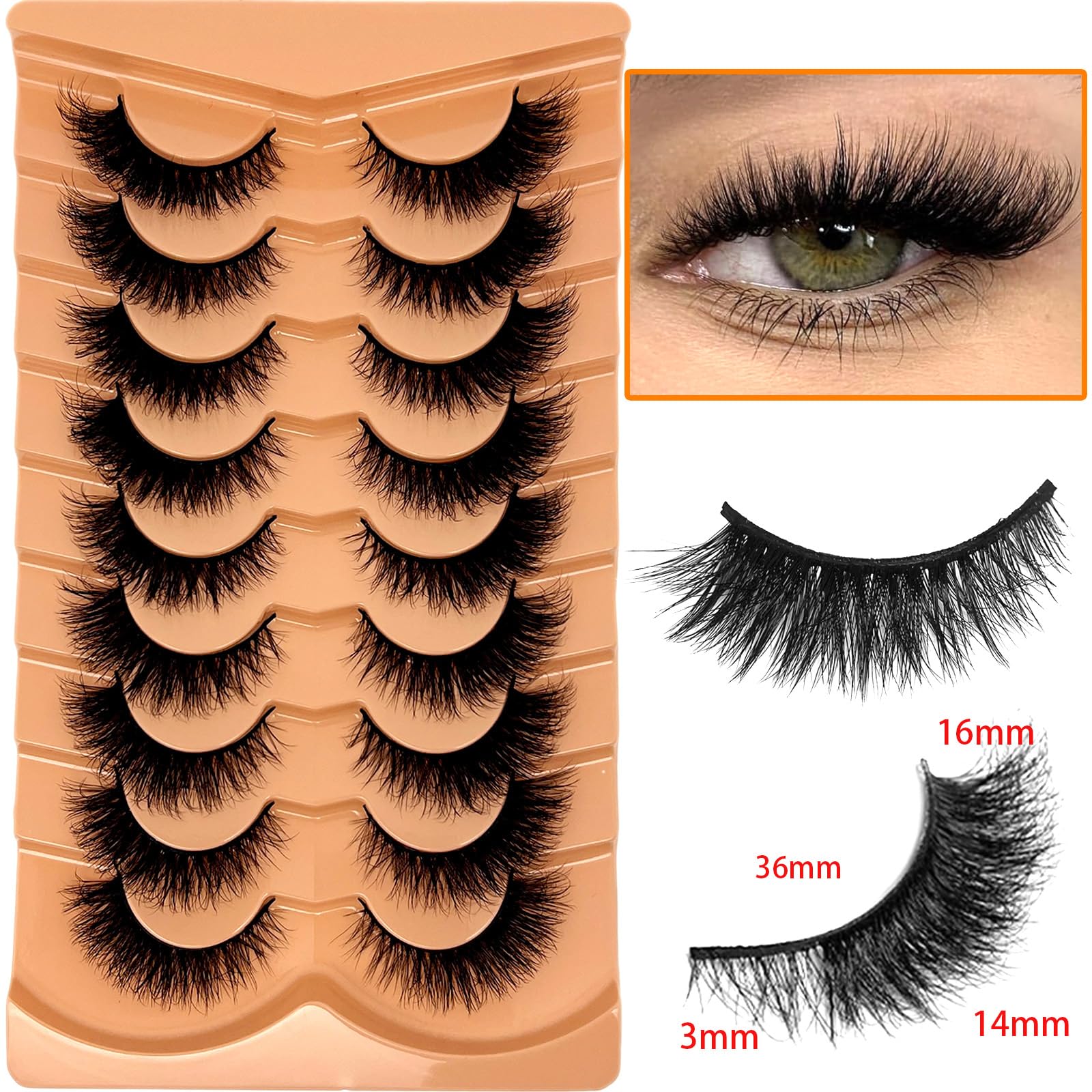 VOCOAK efecto wispy para mirada de ojo de gato definida