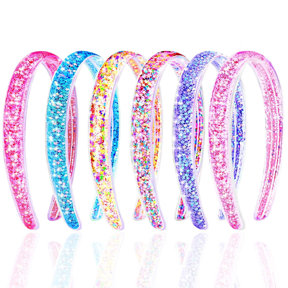Vodolo diadema brillante con estrellas para niñas, añade brillo y estilo