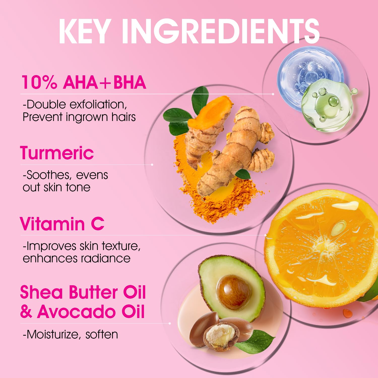 VOERUY exfoliante curcuma, tono de piel más uniforme tras uso.