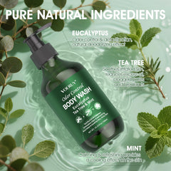 VOERUY gel ducha desodorante aloe y té verde calma la piel seca.