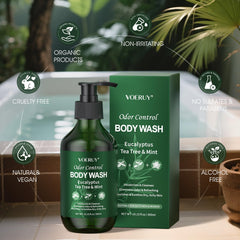 VOERUY gel ducha desodorante uso completo para cuerpo y axilas.