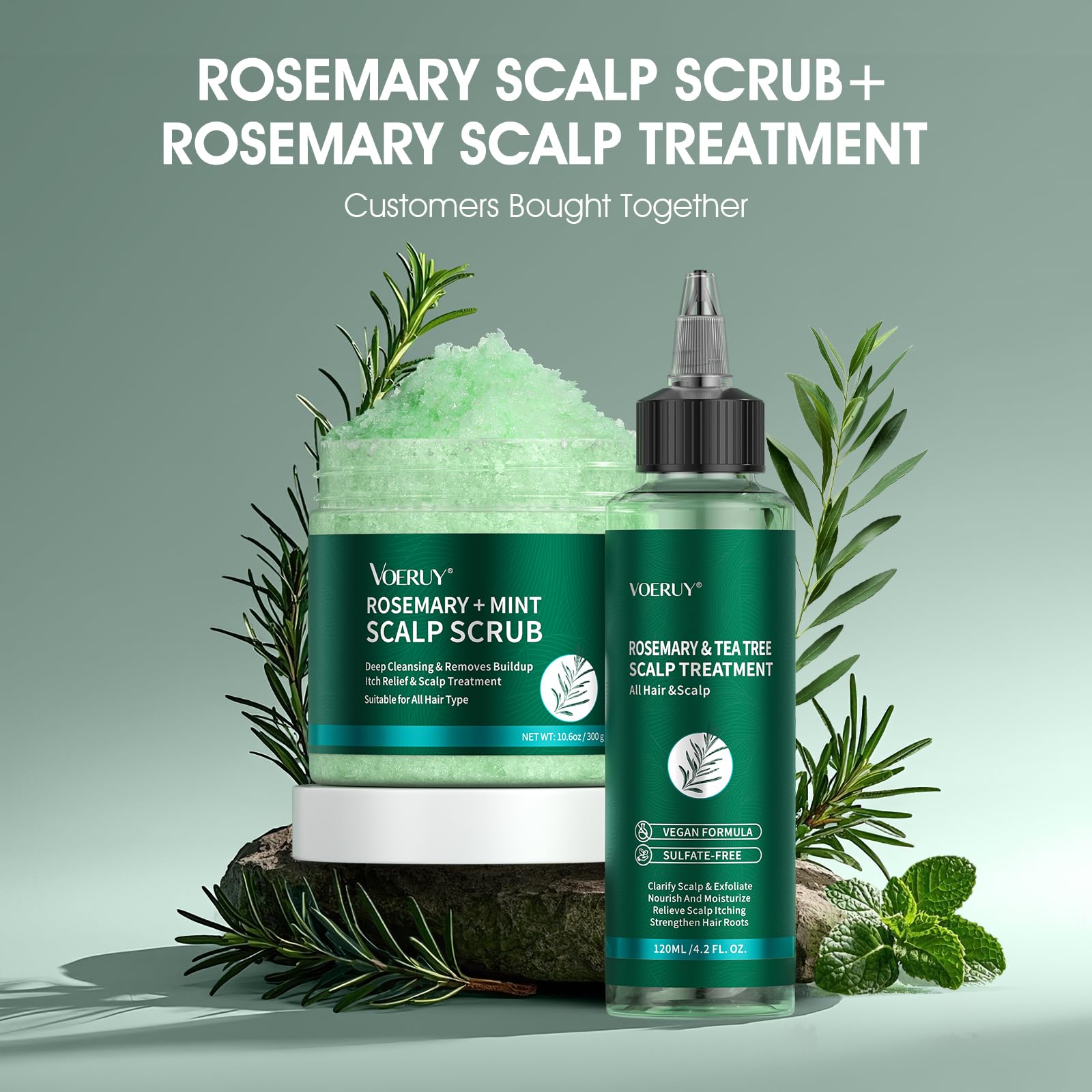 VOERUY vegano libre de crueldad para cabello de todo tipo.