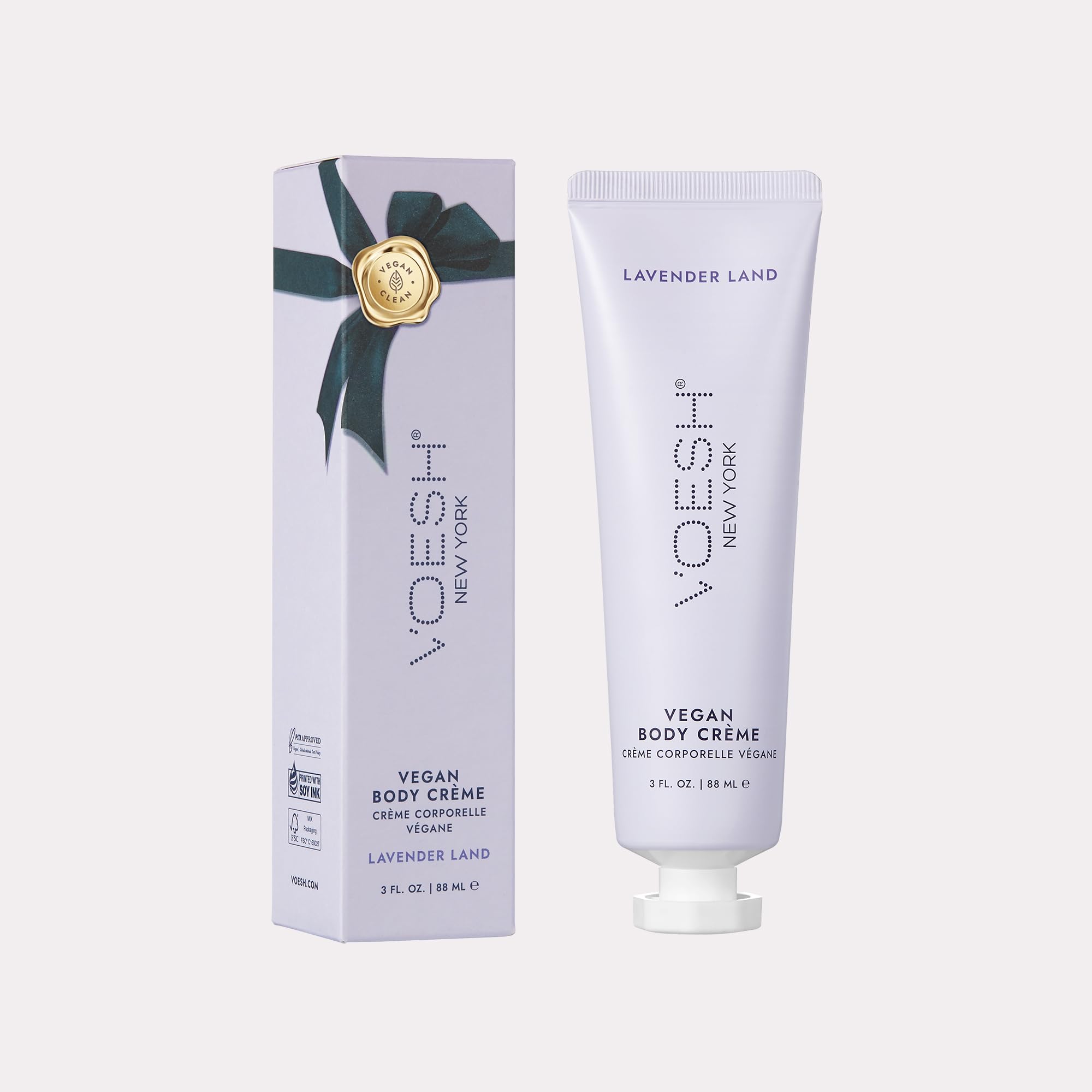 VOESH crema vegana Velvet Luxe, aceite de oliva orgánico para piel nutrida.