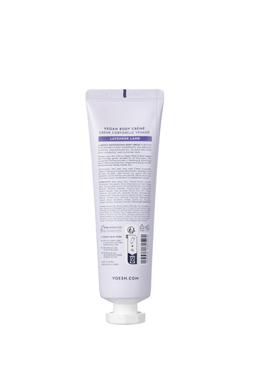 VOESH crema vegana Velvet Luxe, hidratación diaria para cuerpo y manos.