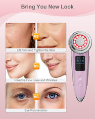 VOFEL Masseur Visage 4 en 1 Mode Yeux: massage cible autour du regard