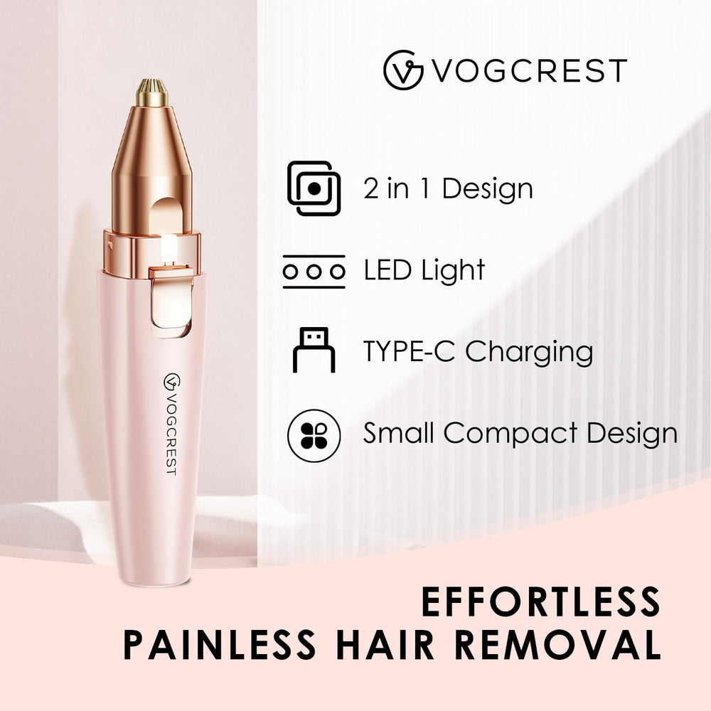 VG VOGCREST razador facial rosa compacto para uso diario en rostro