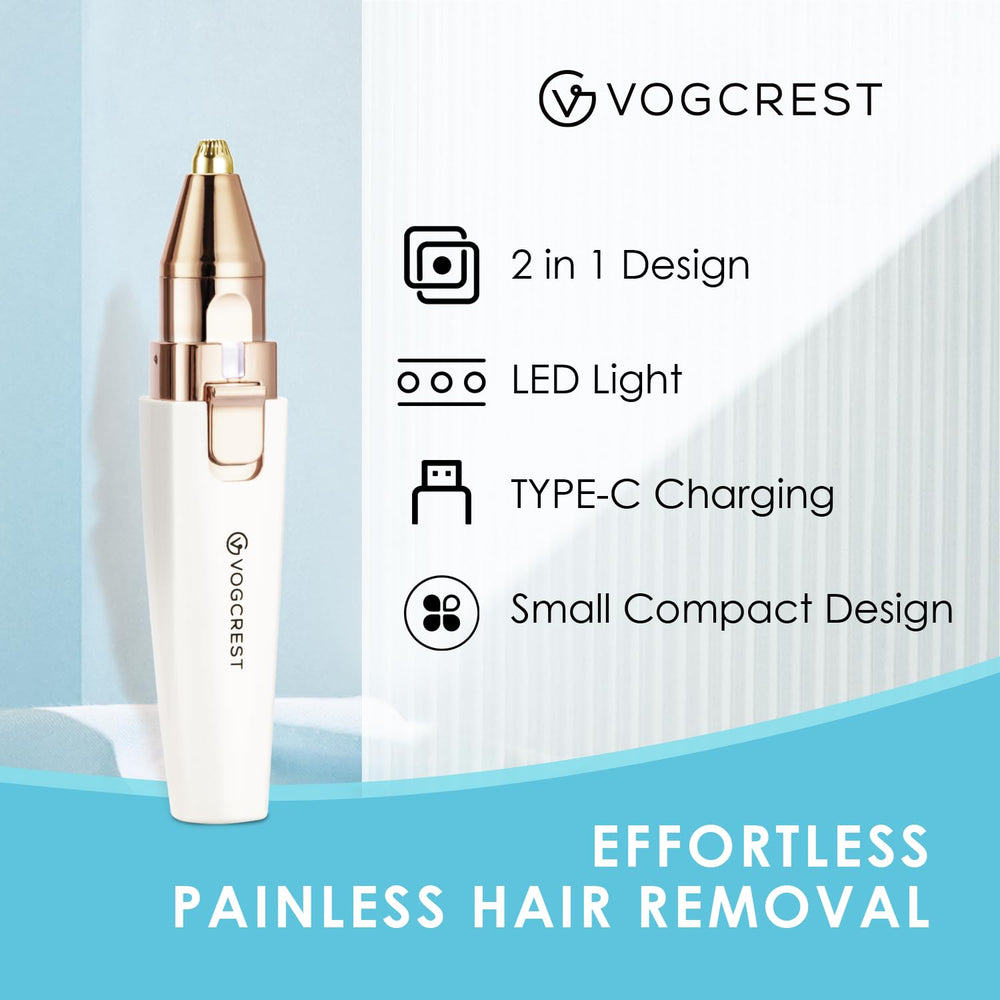 VG VOGCREST con luz integrada para mayor precisión al depilar.