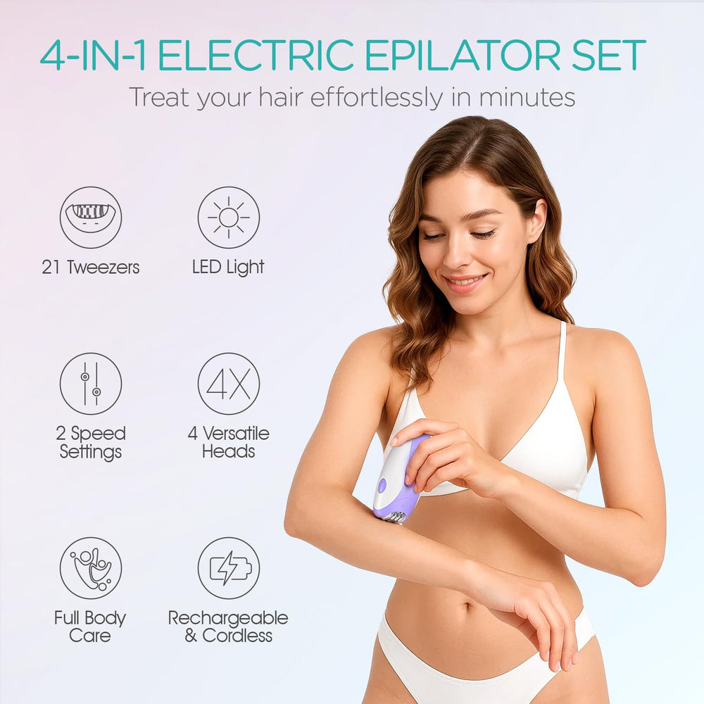 Epilador VOGOE con carga USB para uso sin cables