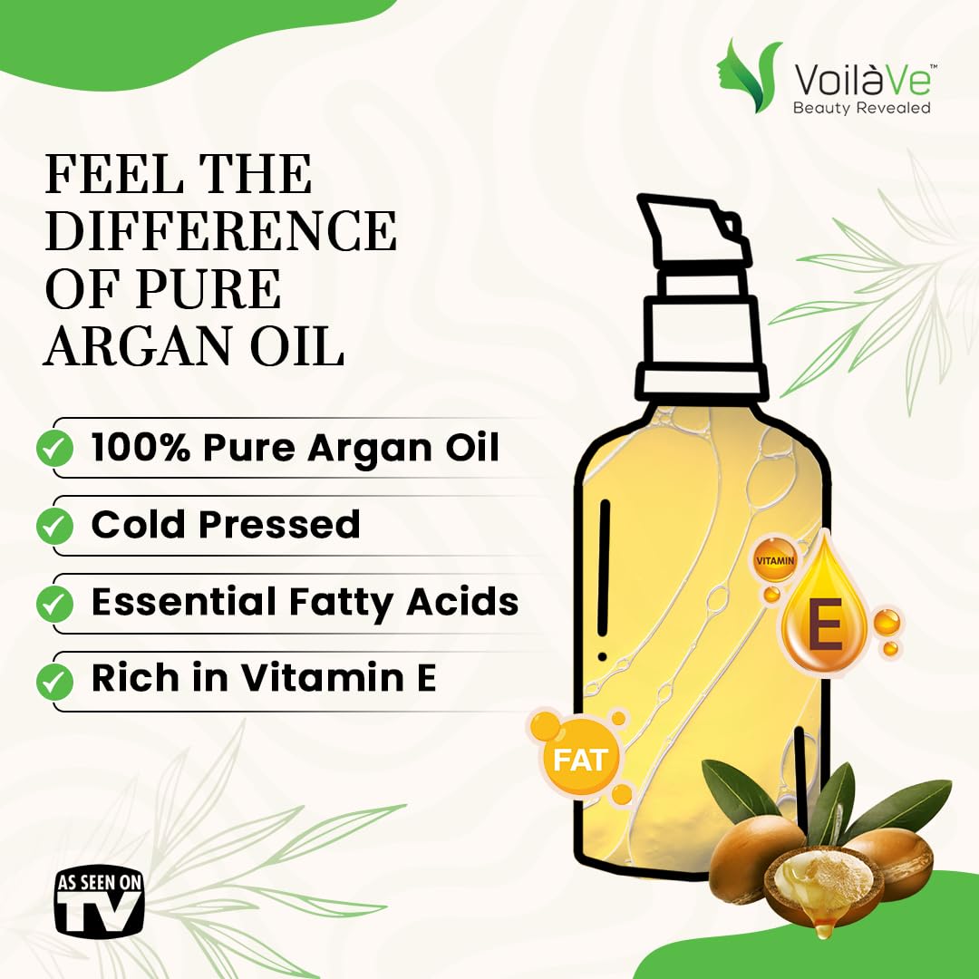 VoilaVe Aceite de Argán para uñas más fuertes y suavidad.
