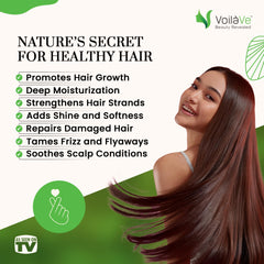 VoilaVe Aceite de Argán para crecimiento natural del cabello.