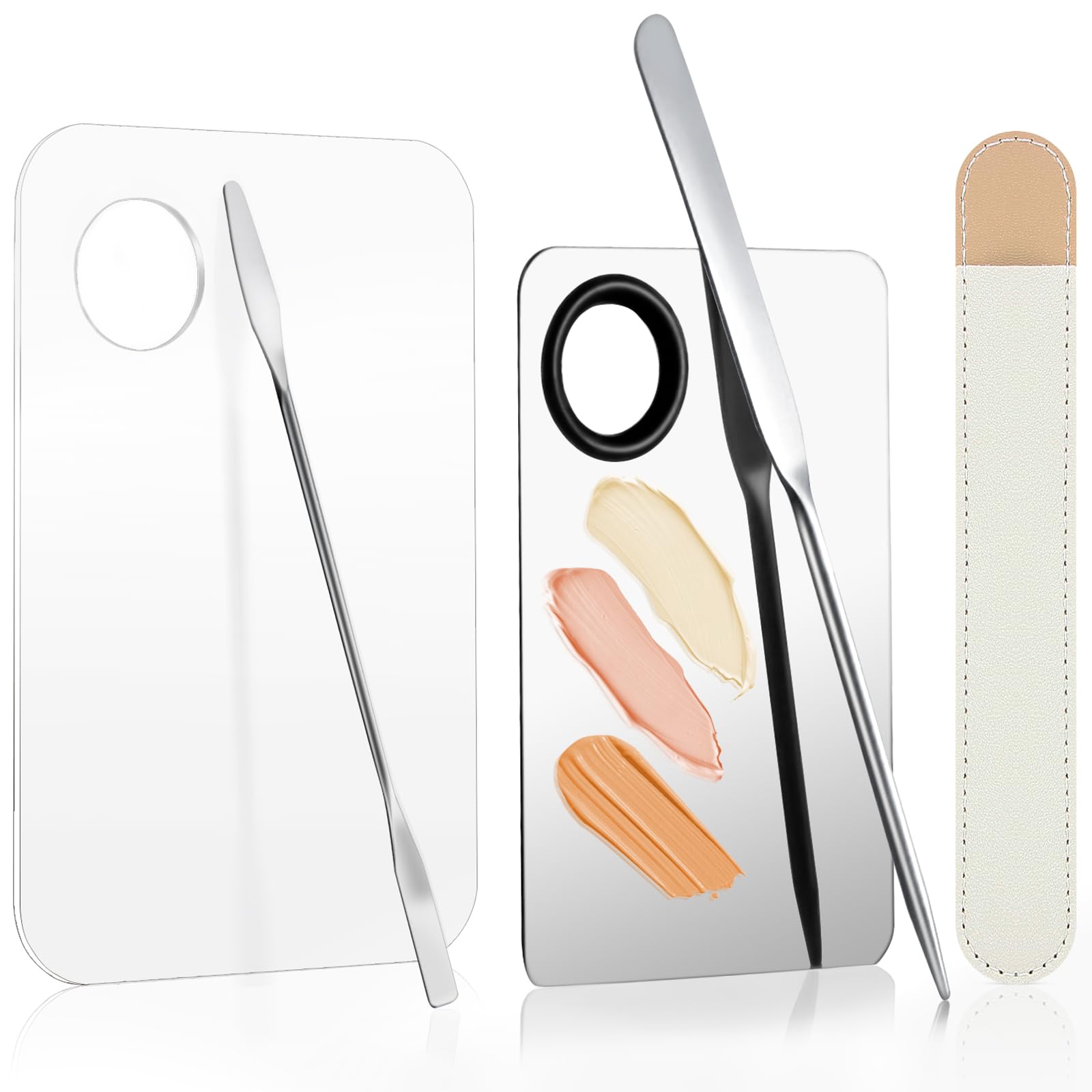 Voiluk conjunto de espátulas y paletas en acero inoxidable, ideal para aplicación precisa.